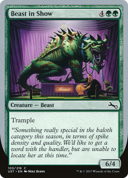 Beast in Show ("Something really special...") [Unstable]
