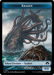 Servo // Kraken Double-Sided Token [Modern Horizons 3 Tokens] | Silver Goblin