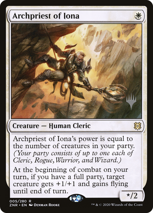 Archpriest of Iona (Promo Pack) [Zendikar Rising Promos] Foil