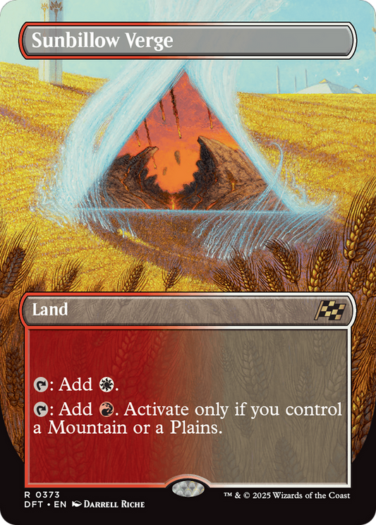 Sunbillow Verge (Borderless) Foil (373) - Aetherdrift
