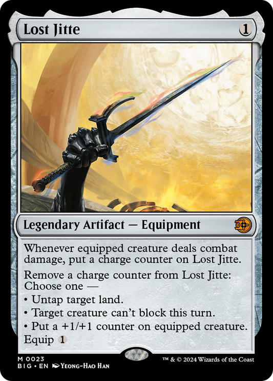 Lost Jitte [Outlaws of Thunder Junction: The Big Score] Foil