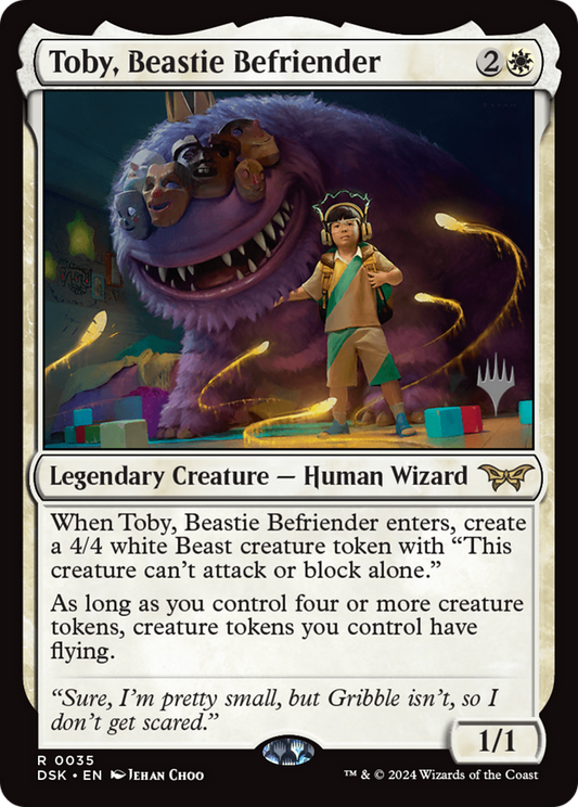 Toby, Beastie Befriender (35P)