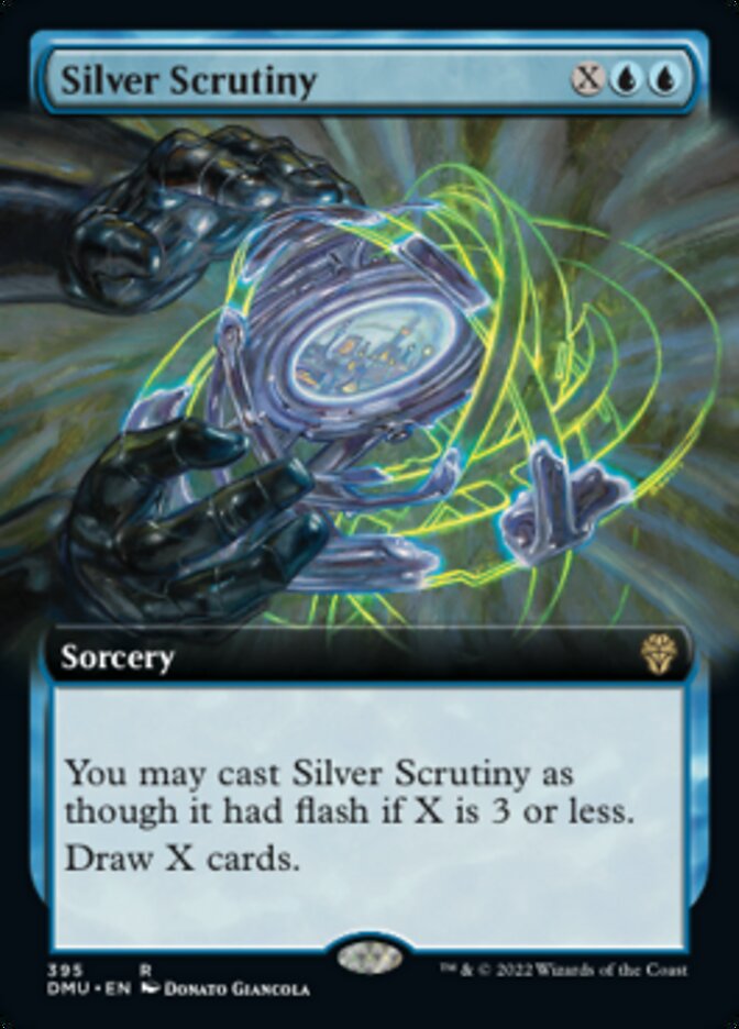 Silver Scrutiny (Extended Art) [Dominaria United] | Silver Goblin