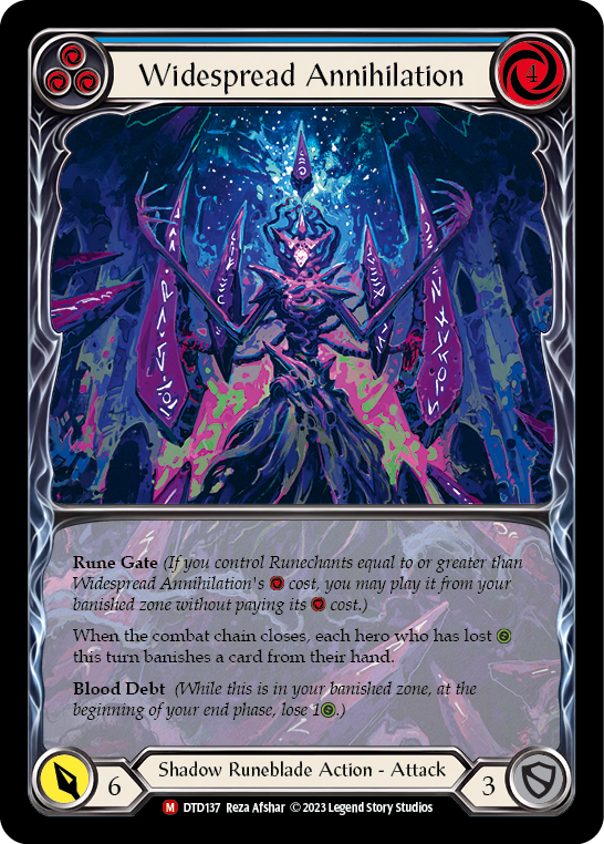 Widespread Annihilation (Extended Art) [DTD137] (Dusk Till Dawn)  Rainbow Foil | Silver Goblin