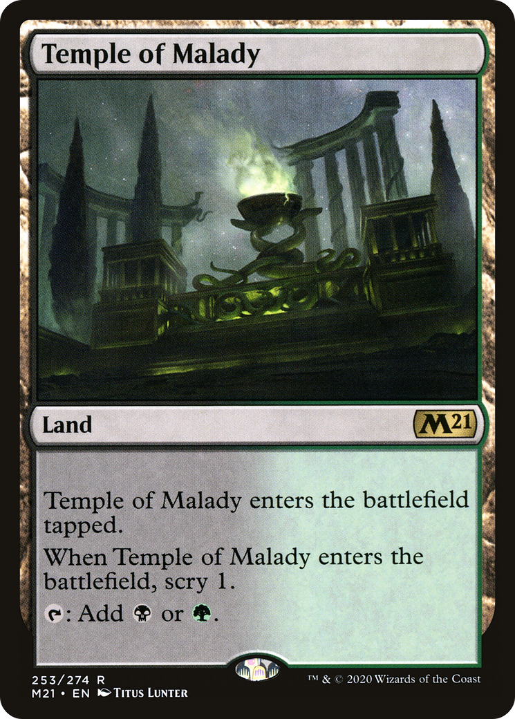 Temple of Malady [Core Set 2021] Foil