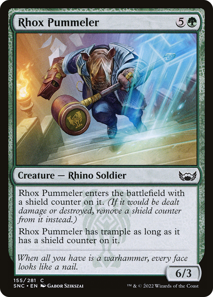 Rhox Pummeler (155) Foil - Streets of New Capenna