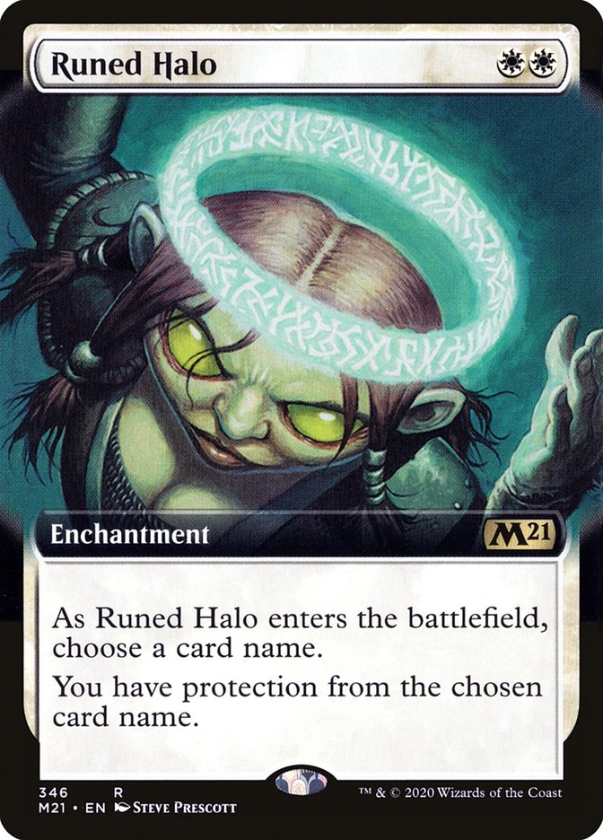 Runed Halo (Extended Art) [Core Set 2021] | Silver Goblin