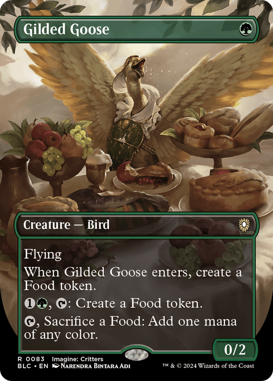Gilded Goose (Borderless) [Bloomburrow Commander] Foil
