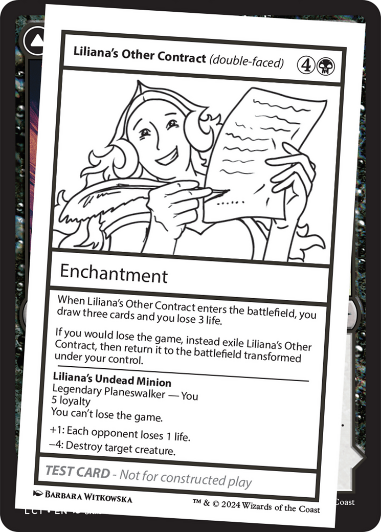 Liliana's Other Contract (double-faced) - Mystery Booster 2