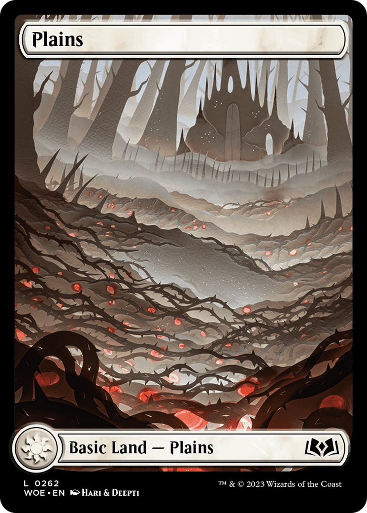 Plains (262) (Full-Art) [Wilds of Eldraine] Foil