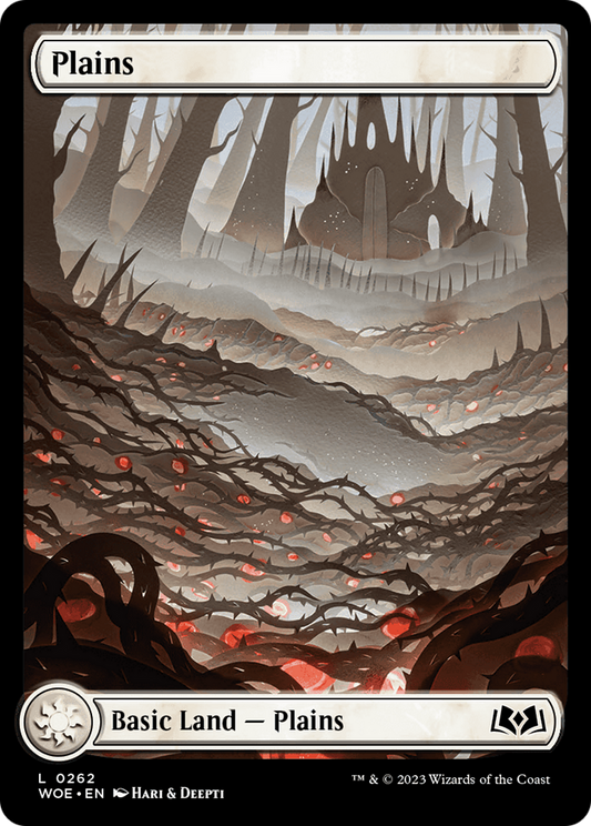 Plains (262) (Full-Art) [Wilds of Eldraine] Foil