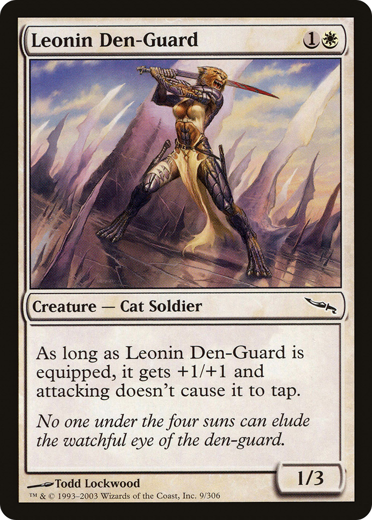 Leonin Den-Guard [Mirrodin] Foil