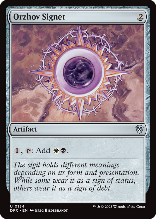 Orzhov Signet (134) - Commander: Aetherdrift