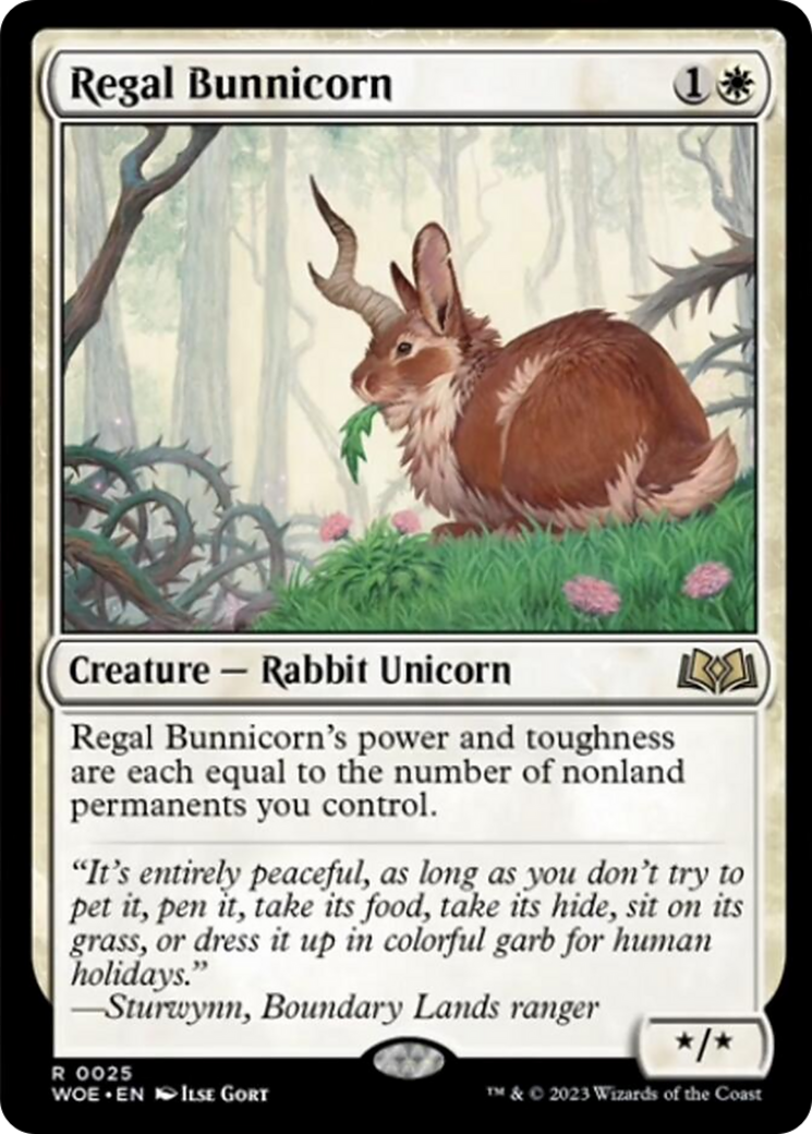 Regal Bunnicorn [Wilds of Eldraine] | Silver Goblin