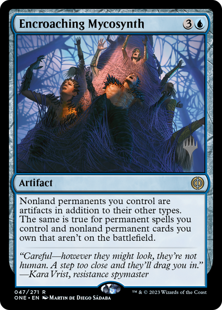 Encroaching Mycosynth (Promo Pack) [Phyrexia: All Will Be One Promos] | Silver Goblin