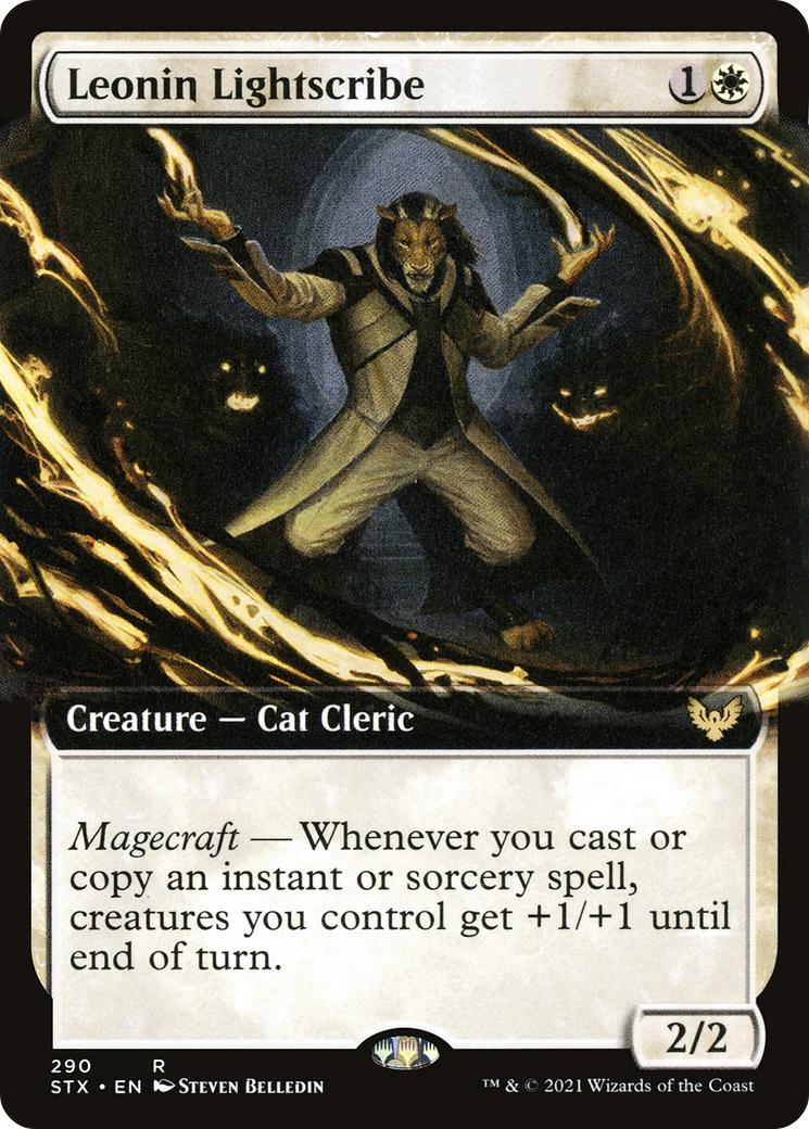 Leonin Lightscribe (Extended Art) [Strixhaven: School of Mages] Foil