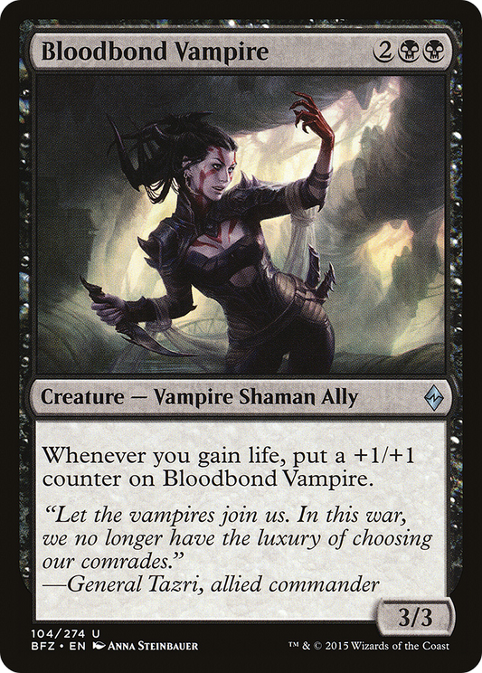 Bloodbond Vampire [Battle for Zendikar] Foil