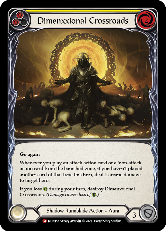 Dimenxxional Crossroads [MON157] (Monarch)  1st Edition Normal | Silver Goblin