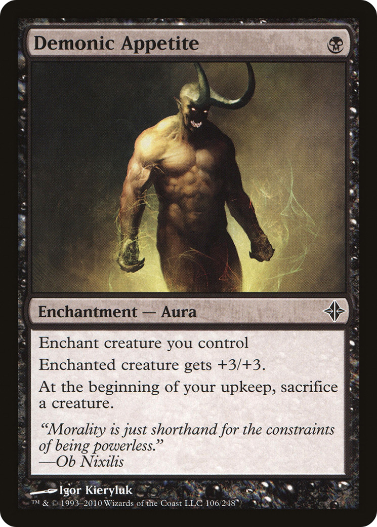 Demonic Appetite [Rise of the Eldrazi] Foil