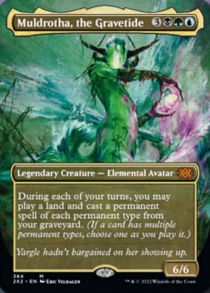 Muldrotha, the Gravetide (Borderless Alternate Art) [Double Masters 2022] | Silver Goblin