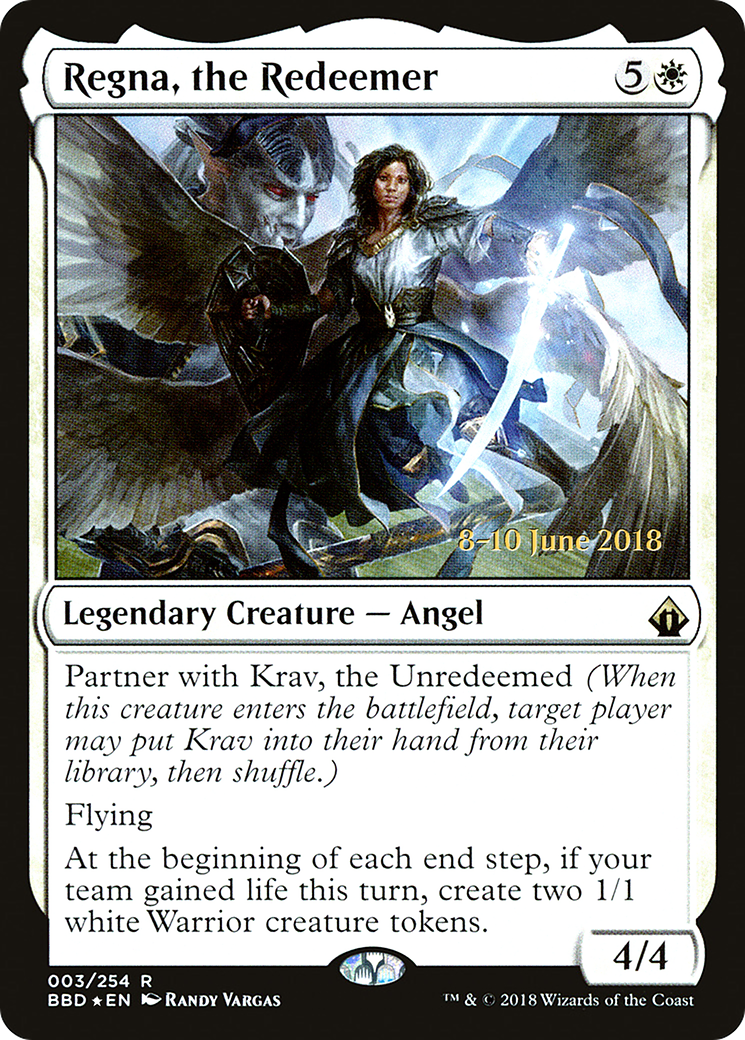 Regna, the Redeemer [Battlebond Prerelease Promos] | Silver Goblin