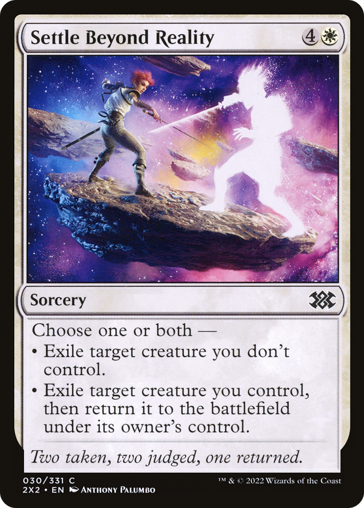 Settle Beyond Reality [Double Masters 2022] Foil
