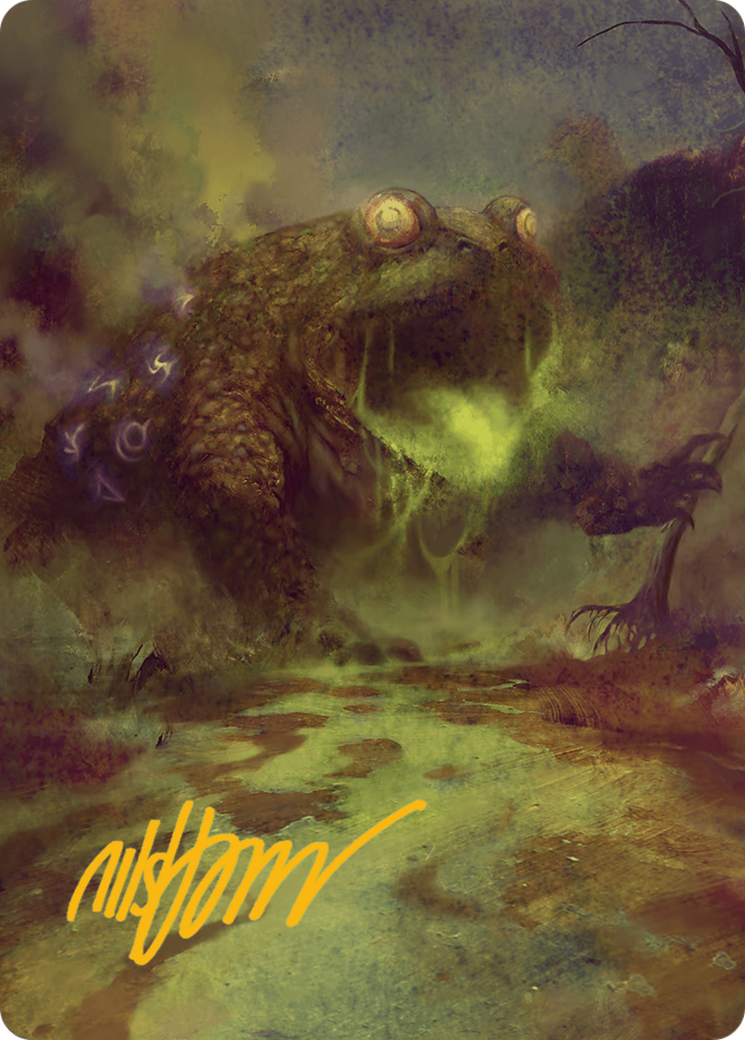 The Gitrog Monster Art Card (Gold-Stamped Signature) [Bloomburrow Art Series] | Silver Goblin