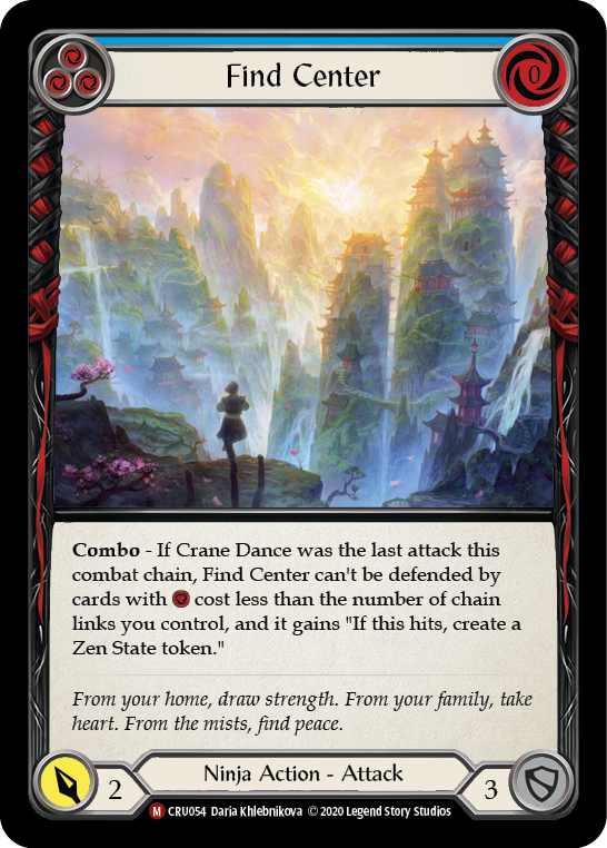 Find Center [CRU054] (Crucible of War)  1st Edition Rainbow Foil | Silver Goblin