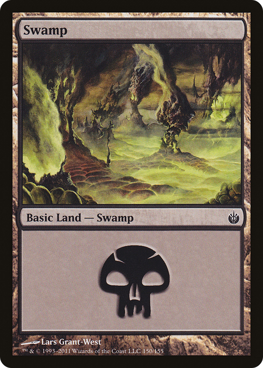 Swamp (150) [Mirrodin Besieged] Foil