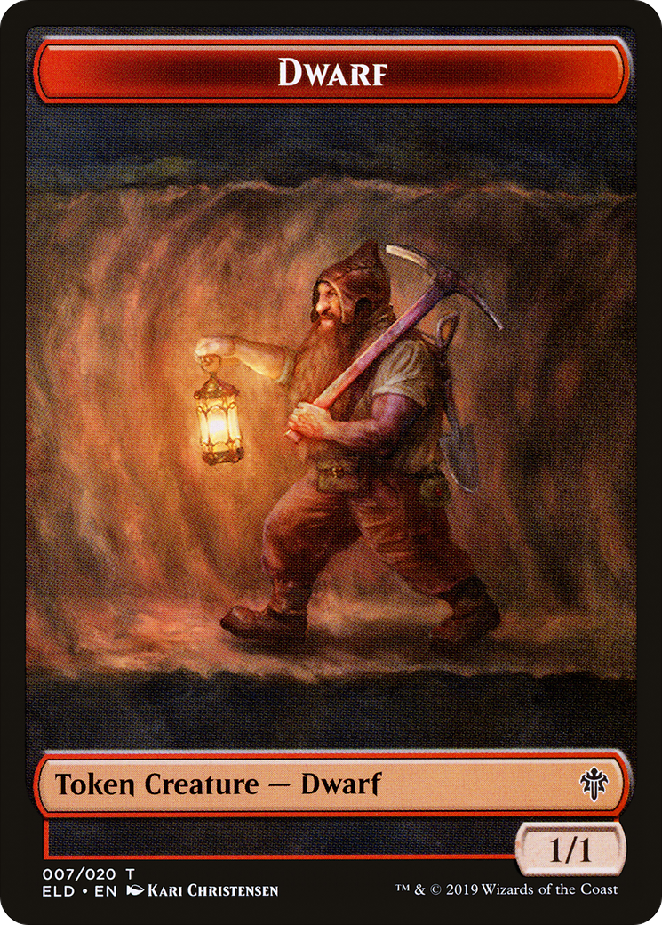Dwarf (007) - Throne of Eldraine Tokens