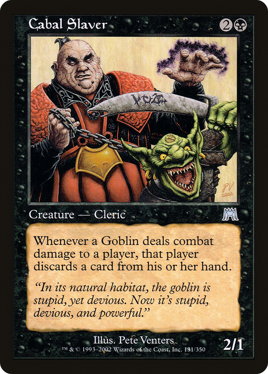 Cabal Slaver (131) Foil - Onslaught
