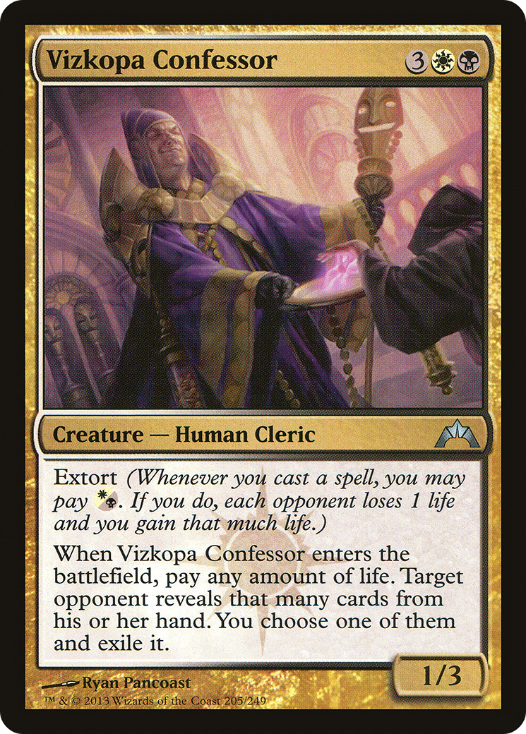 Vizkopa Confessor [Gatecrash] Foil
