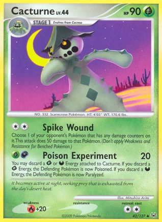 Cacturne (42) Reverse Holofoil - Platinum