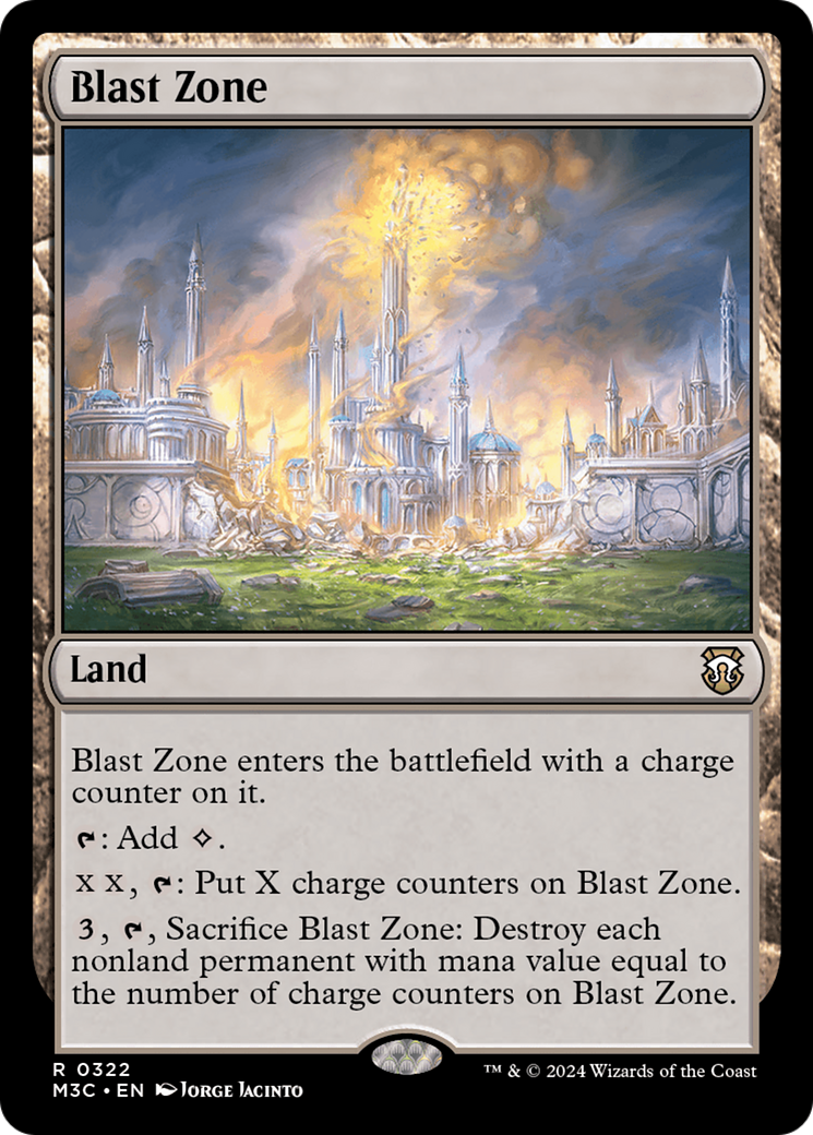 Blast Zone (Ripple Foil) [Modern Horizons 3 Commander] | Silver Goblin