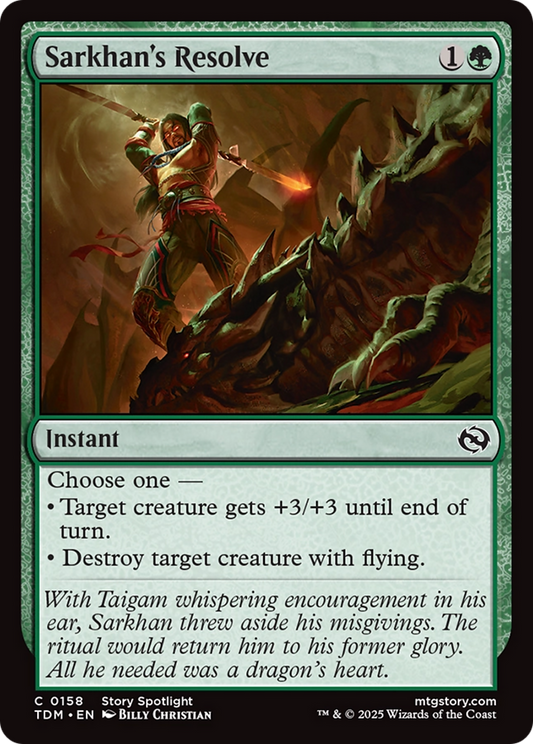 Sarkhan's Resolve (158) Foil - Tarkir: Dragonstorm