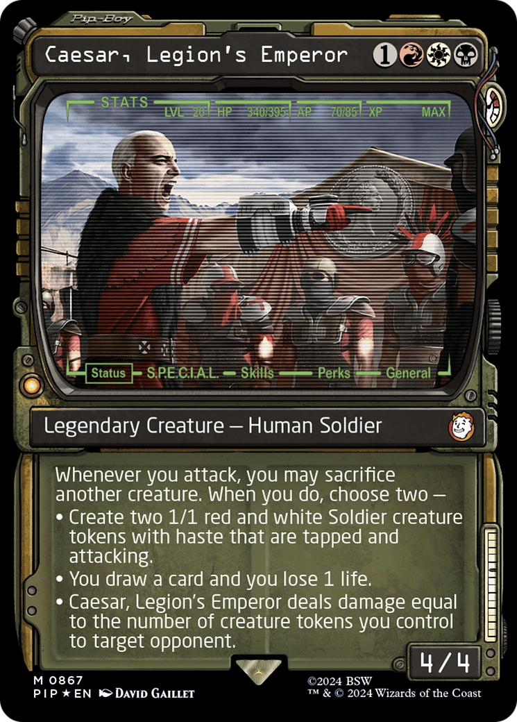 Caesar, Legion's Emperor (Showcase) (867) Surge Foil - Fallout