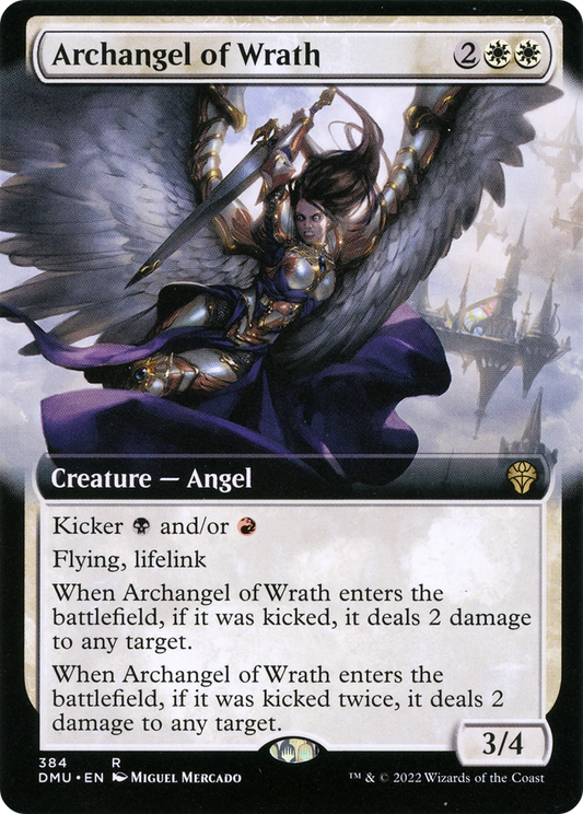 Archangel of Wrath (Extended Art) [Dominaria United] Foil