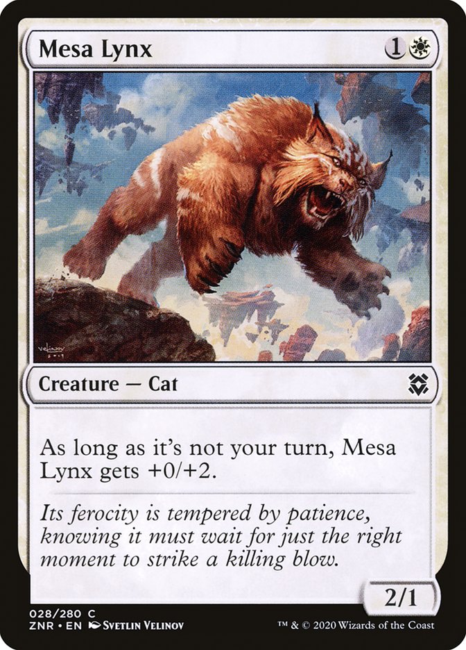 Mesa Lynx [Zendikar Rising] | Silver Goblin