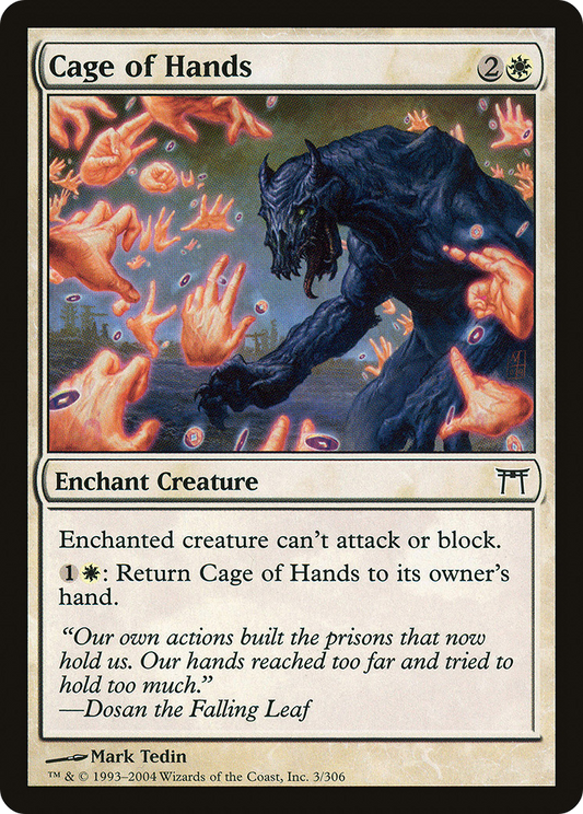 Cage of Hands (003) Foil - Champions of Kamigawa