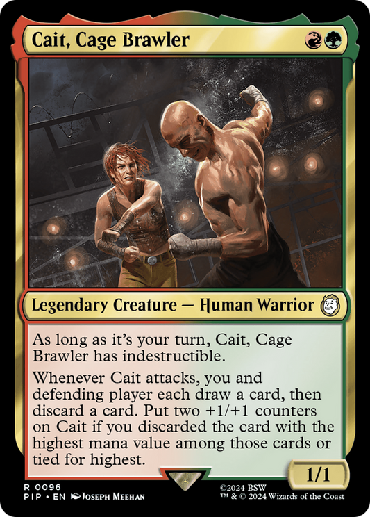 Cait, Cage Brawler (096) Foil - Fallout