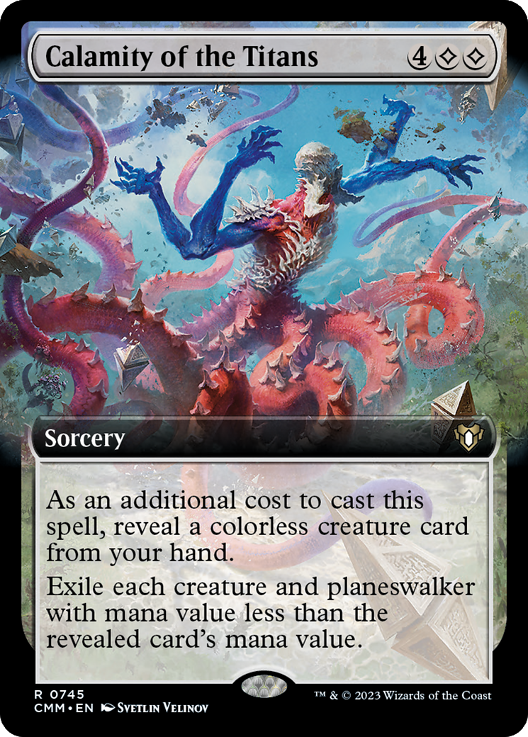 Calamity of the Titans (Extended Art) (745) - Commander Masters