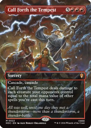 Call Forth the Tempest (Borderless) (022) - The Hobbit: Eternal-Legal