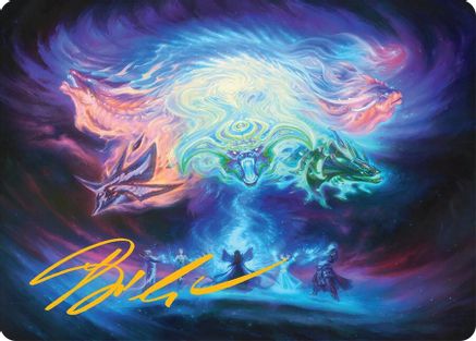 Call the Spirit Dragons (021s) Gold-Stamped - Art Series: Tarkir: Dragonstorm