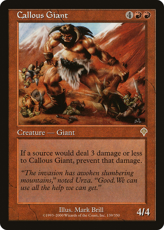 Callous Giant (139) Foil - Invasion
