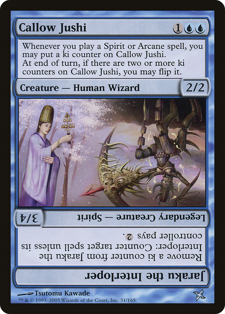 Callow Jushi // Jaraku the Interloper (031) - Betrayers of Kamigawa
