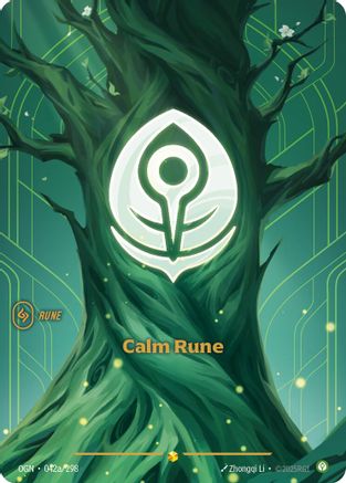 Calm Rune (Alternate Art) (042a) Foil - Origins