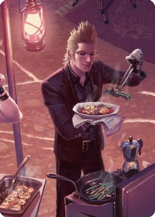Campsite Cuisine Scene (023s) Gold-Stamped - Art Series: FINAL FANTASY