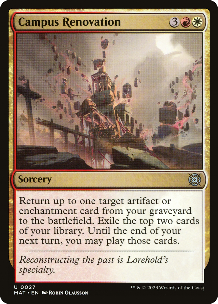 Campus Renovation (027) - March of the Machine: The Aftermath Foil