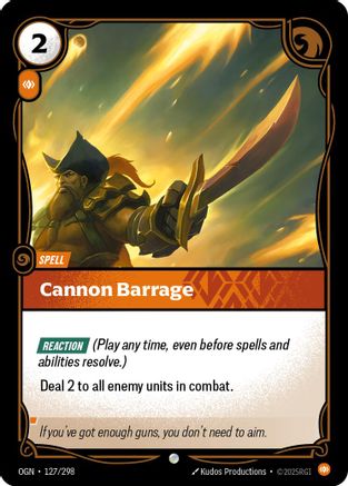 Cannon Barrage (127) - Origins