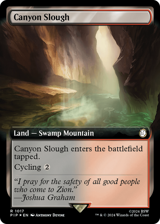 Canyon Slough (Extended Art) (1017) Surge Foil - Fallout